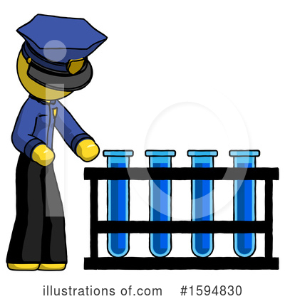 Royalty-Free (RF) Yellow Design Mascot Clipart Illustration by Leo Blanchette - Stock Sample #1594830