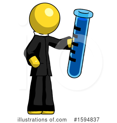 Royalty-Free (RF) Yellow Design Mascot Clipart Illustration by Leo Blanchette - Stock Sample #1594837