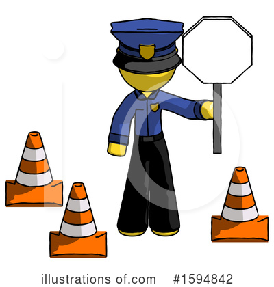 Royalty-Free (RF) Yellow Design Mascot Clipart Illustration by Leo Blanchette - Stock Sample #1594842