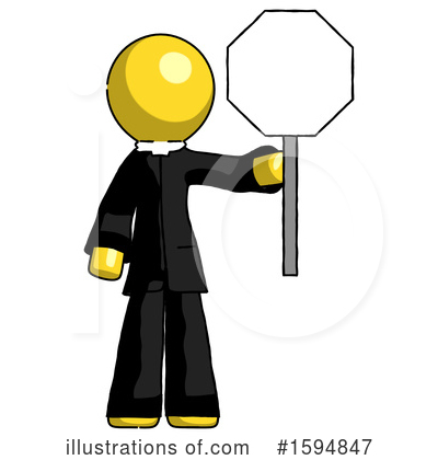 Royalty-Free (RF) Yellow Design Mascot Clipart Illustration by Leo Blanchette - Stock Sample #1594847
