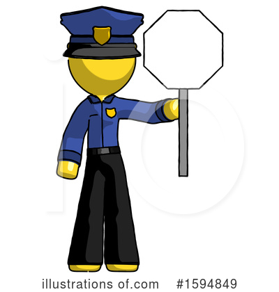 Royalty-Free (RF) Yellow Design Mascot Clipart Illustration by Leo Blanchette - Stock Sample #1594849