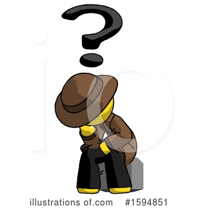 Royalty-Free (RF) Yellow Design Mascot Clipart Illustration by Leo Blanchette - Stock Sample #1594851