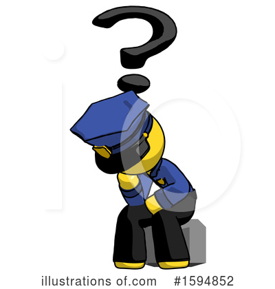 Royalty-Free (RF) Yellow Design Mascot Clipart Illustration by Leo Blanchette - Stock Sample #1594852