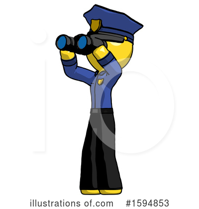 Royalty-Free (RF) Yellow Design Mascot Clipart Illustration by Leo Blanchette - Stock Sample #1594853
