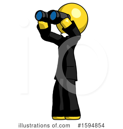 Royalty-Free (RF) Yellow Design Mascot Clipart Illustration by Leo Blanchette - Stock Sample #1594854