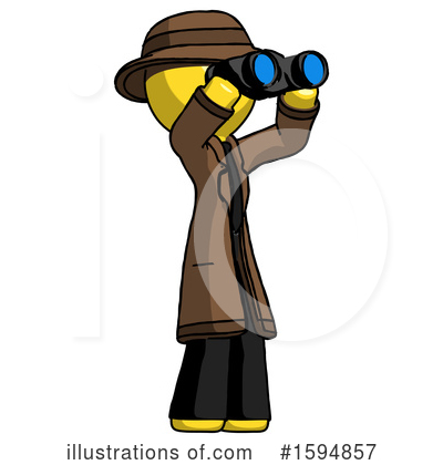 Royalty-Free (RF) Yellow Design Mascot Clipart Illustration by Leo Blanchette - Stock Sample #1594857