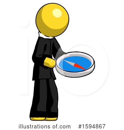 Royalty-Free (RF) Yellow Design Mascot Clipart Illustration by Leo Blanchette - Stock Sample #1594867