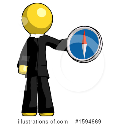 Royalty-Free (RF) Yellow Design Mascot Clipart Illustration by Leo Blanchette - Stock Sample #1594869