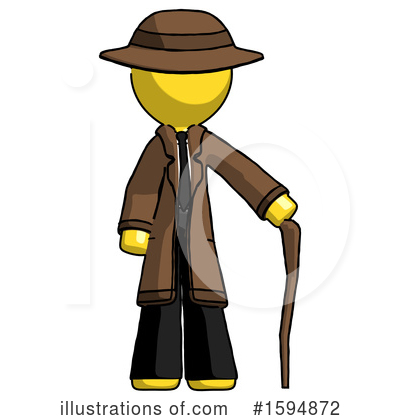 Royalty-Free (RF) Yellow Design Mascot Clipart Illustration by Leo Blanchette - Stock Sample #1594872