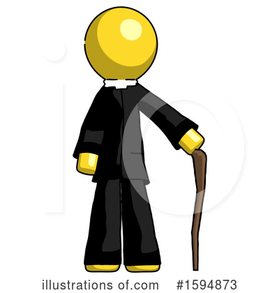 Royalty-Free (RF) Yellow Design Mascot Clipart Illustration by Leo Blanchette - Stock Sample #1594873