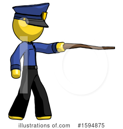 Royalty-Free (RF) Yellow Design Mascot Clipart Illustration by Leo Blanchette - Stock Sample #1594875