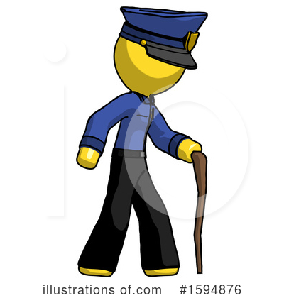 Royalty-Free (RF) Yellow Design Mascot Clipart Illustration by Leo Blanchette - Stock Sample #1594876