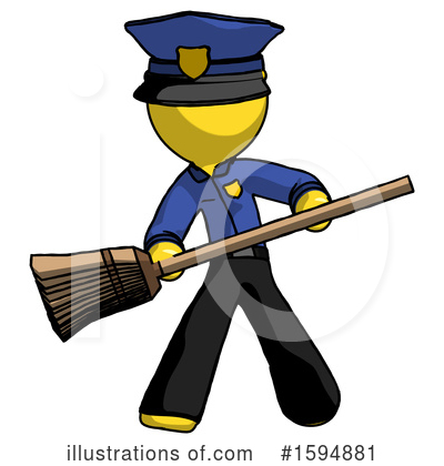 Royalty-Free (RF) Yellow Design Mascot Clipart Illustration by Leo Blanchette - Stock Sample #1594881