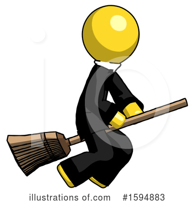 Royalty-Free (RF) Yellow Design Mascot Clipart Illustration by Leo Blanchette - Stock Sample #1594883