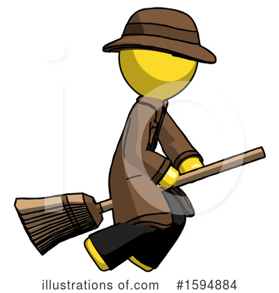 Royalty-Free (RF) Yellow Design Mascot Clipart Illustration by Leo Blanchette - Stock Sample #1594884