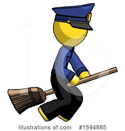 Royalty-Free (RF) Yellow Design Mascot Clipart Illustration by Leo Blanchette - Stock Sample #1594885