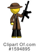Yellow Design Mascot Clipart #1594895 by Leo Blanchette