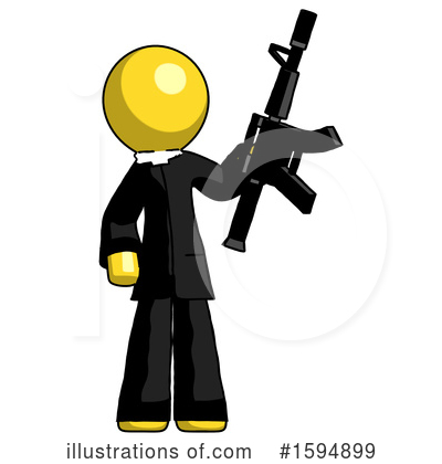 Royalty-Free (RF) Yellow Design Mascot Clipart Illustration by Leo Blanchette - Stock Sample #1594899
