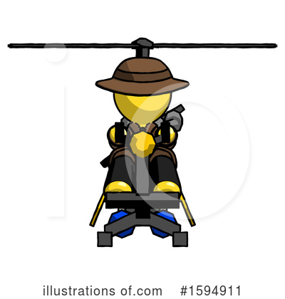 Royalty-Free (RF) Yellow Design Mascot Clipart Illustration by Leo Blanchette - Stock Sample #1594911