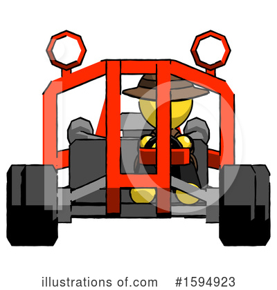 Royalty-Free (RF) Yellow Design Mascot Clipart Illustration by Leo Blanchette - Stock Sample #1594923