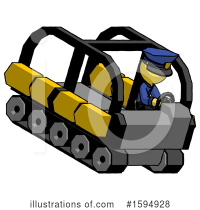Royalty-Free (RF) Yellow Design Mascot Clipart Illustration by Leo Blanchette - Stock Sample #1594928