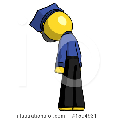 Royalty-Free (RF) Yellow Design Mascot Clipart Illustration by Leo Blanchette - Stock Sample #1594931
