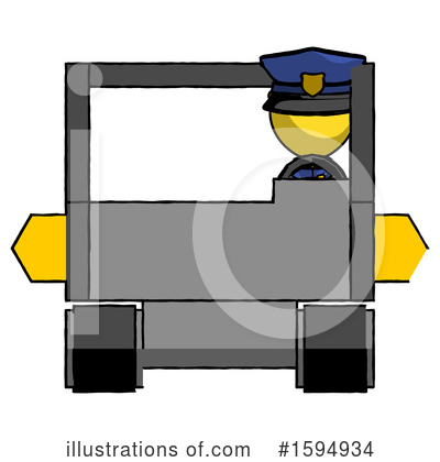 Royalty-Free (RF) Yellow Design Mascot Clipart Illustration by Leo Blanchette - Stock Sample #1594934