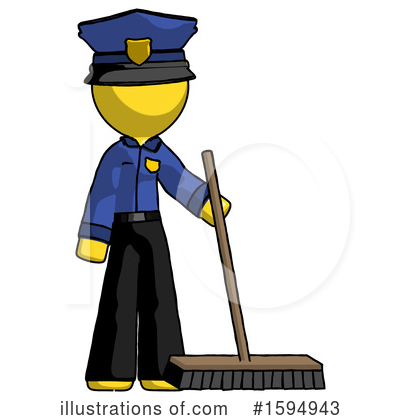 Royalty-Free (RF) Yellow Design Mascot Clipart Illustration by Leo Blanchette - Stock Sample #1594943