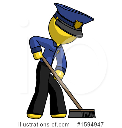 Royalty-Free (RF) Yellow Design Mascot Clipart Illustration by Leo Blanchette - Stock Sample #1594947