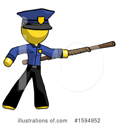 Royalty-Free (RF) Yellow Design Mascot Clipart Illustration by Leo Blanchette - Stock Sample #1594952