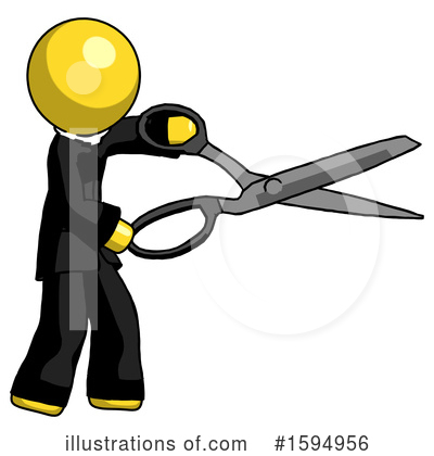 Royalty-Free (RF) Yellow Design Mascot Clipart Illustration by Leo Blanchette - Stock Sample #1594956