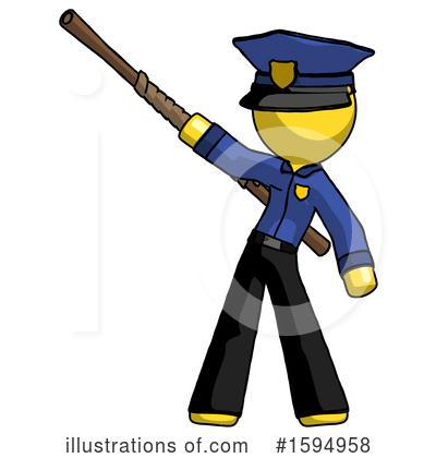 Royalty-Free (RF) Yellow Design Mascot Clipart Illustration by Leo Blanchette - Stock Sample #1594958