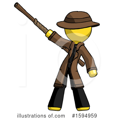 Royalty-Free (RF) Yellow Design Mascot Clipart Illustration by Leo Blanchette - Stock Sample #1594959