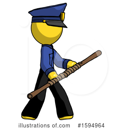 Royalty-Free (RF) Yellow Design Mascot Clipart Illustration by Leo Blanchette - Stock Sample #1594964