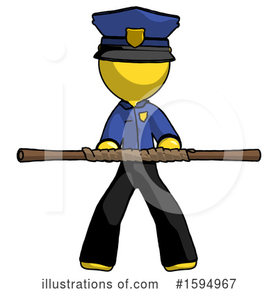 Royalty-Free (RF) Yellow Design Mascot Clipart Illustration by Leo Blanchette - Stock Sample #1594967