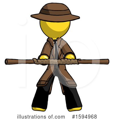 Royalty-Free (RF) Yellow Design Mascot Clipart Illustration by Leo Blanchette - Stock Sample #1594968