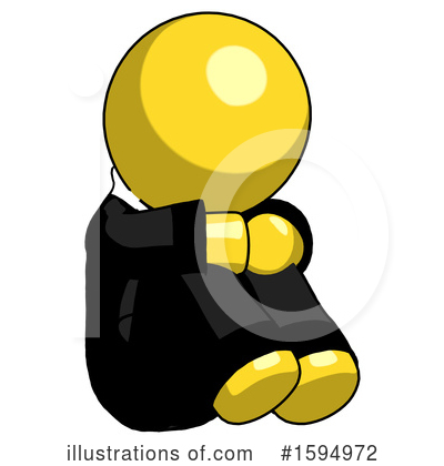 Royalty-Free (RF) Yellow Design Mascot Clipart Illustration by Leo Blanchette - Stock Sample #1594972