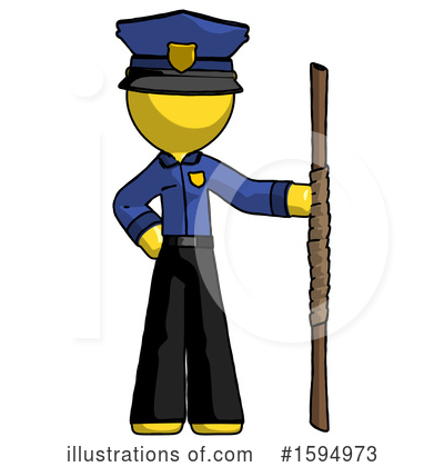 Royalty-Free (RF) Yellow Design Mascot Clipart Illustration by Leo Blanchette - Stock Sample #1594973