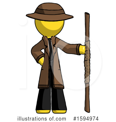 Royalty-Free (RF) Yellow Design Mascot Clipart Illustration by Leo Blanchette - Stock Sample #1594974