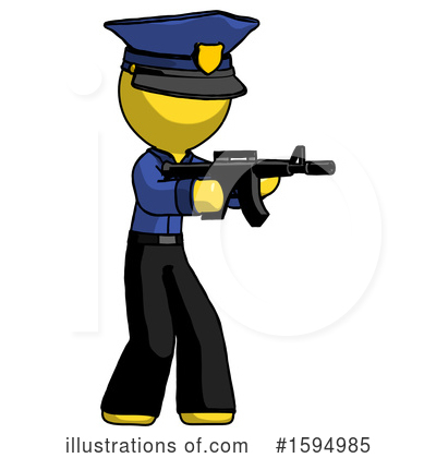 Royalty-Free (RF) Yellow Design Mascot Clipart Illustration by Leo Blanchette - Stock Sample #1594985