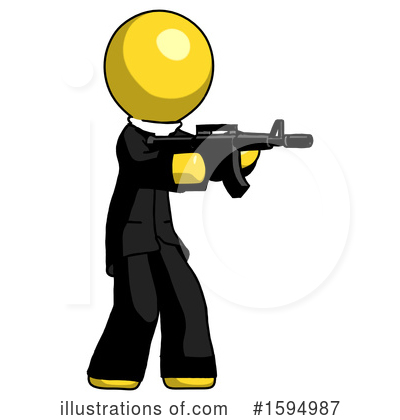 Royalty-Free (RF) Yellow Design Mascot Clipart Illustration by Leo Blanchette - Stock Sample #1594987