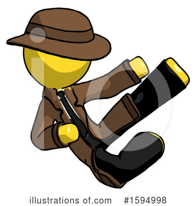 Royalty-Free (RF) Yellow Design Mascot Clipart Illustration by Leo Blanchette - Stock Sample #1594998