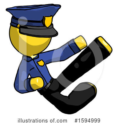 Royalty-Free (RF) Yellow Design Mascot Clipart Illustration by Leo Blanchette - Stock Sample #1594999