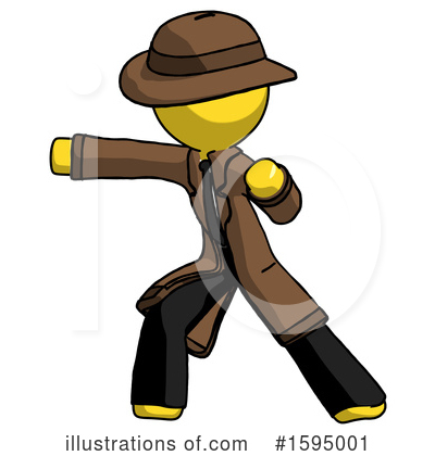 Royalty-Free (RF) Yellow Design Mascot Clipart Illustration by Leo Blanchette - Stock Sample #1595001