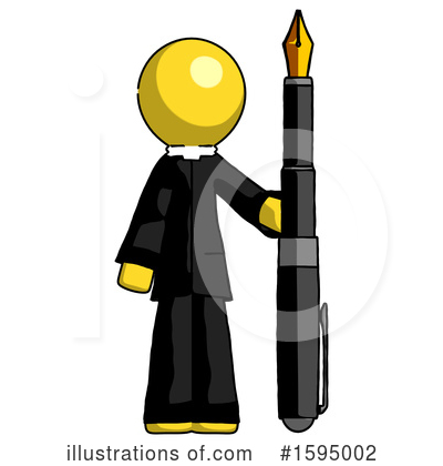 Royalty-Free (RF) Yellow Design Mascot Clipart Illustration by Leo Blanchette - Stock Sample #1595002