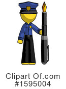 Yellow Design Mascot Clipart #1595004 by Leo Blanchette