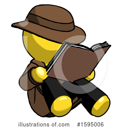 Royalty-Free (RF) Yellow Design Mascot Clipart Illustration by Leo Blanchette - Stock Sample #1595006