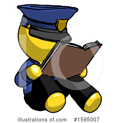 Royalty-Free (RF) Yellow Design Mascot Clipart Illustration by Leo Blanchette - Stock Sample #1595007