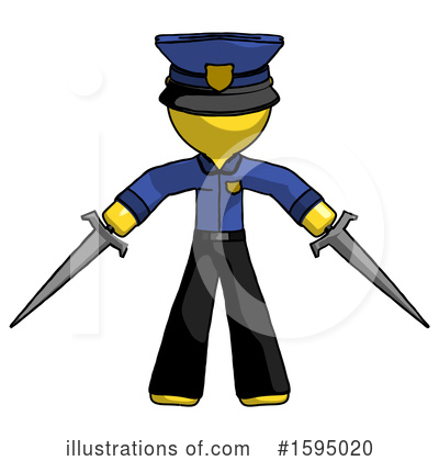 Royalty-Free (RF) Yellow Design Mascot Clipart Illustration by Leo Blanchette - Stock Sample #1595020