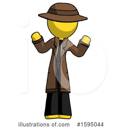 Royalty-Free (RF) Yellow Design Mascot Clipart Illustration by Leo Blanchette - Stock Sample #1595044